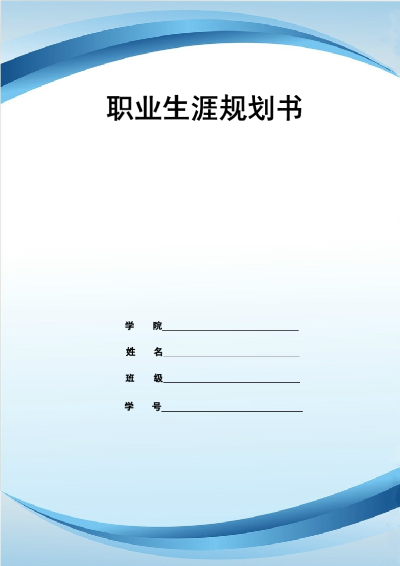 10页4000字财会金融财富管理职业生涯规划书