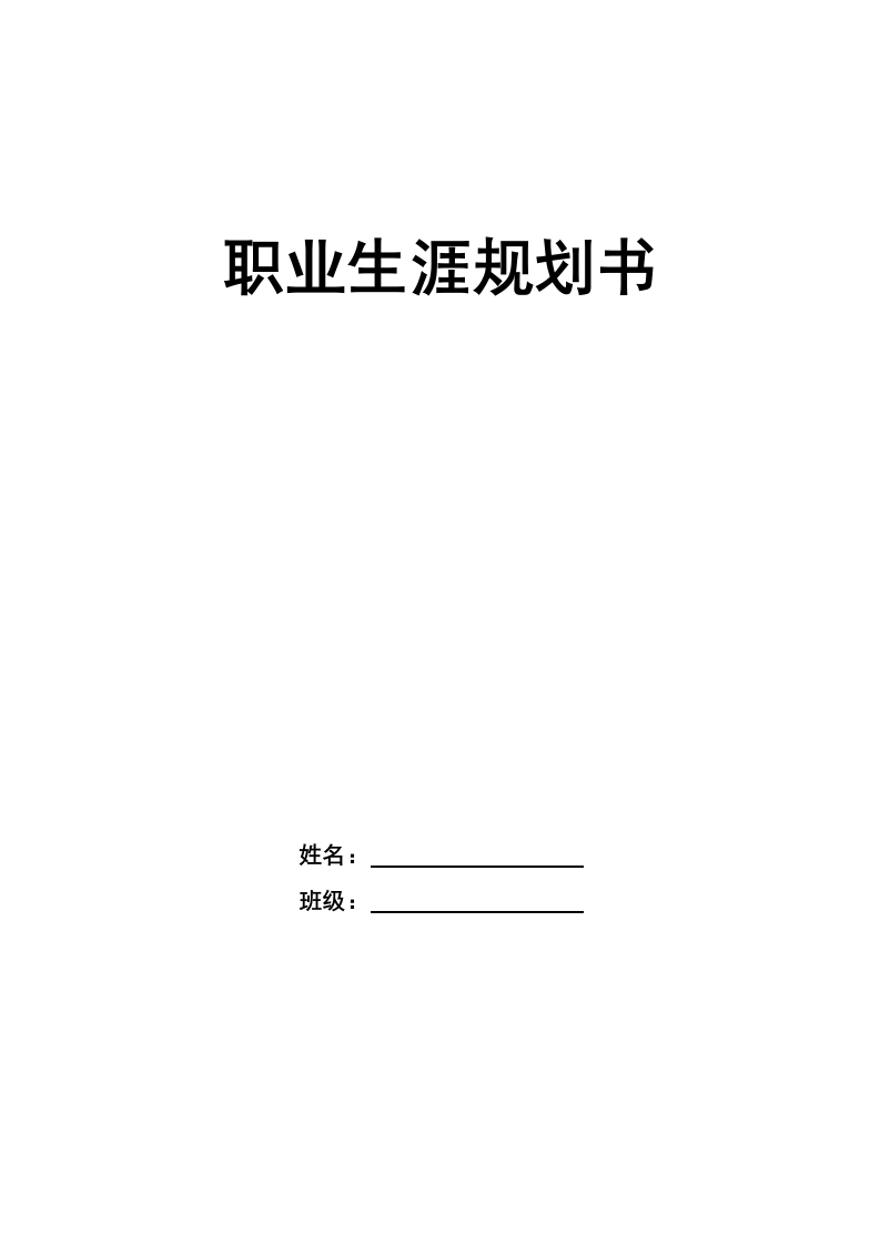 10页5100字信息与计算科学职业生涯规划书