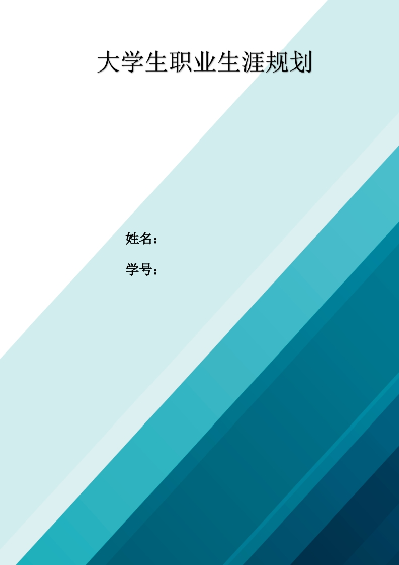 12页4200字航海技术职业生涯规划书