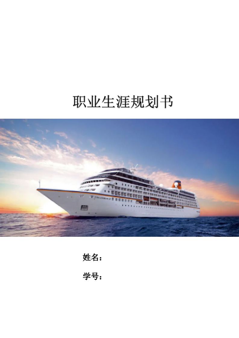 12页4500字航海技术职业生涯规划书