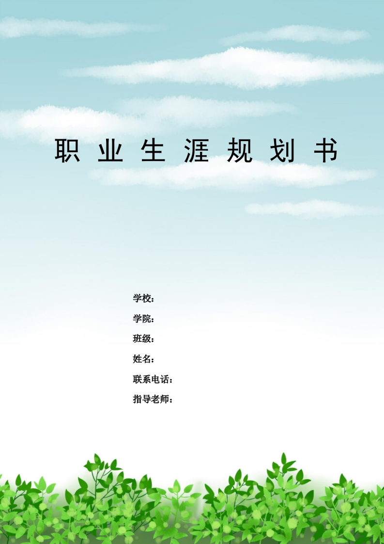 13页5700字影视多媒体技术职业生涯规划书