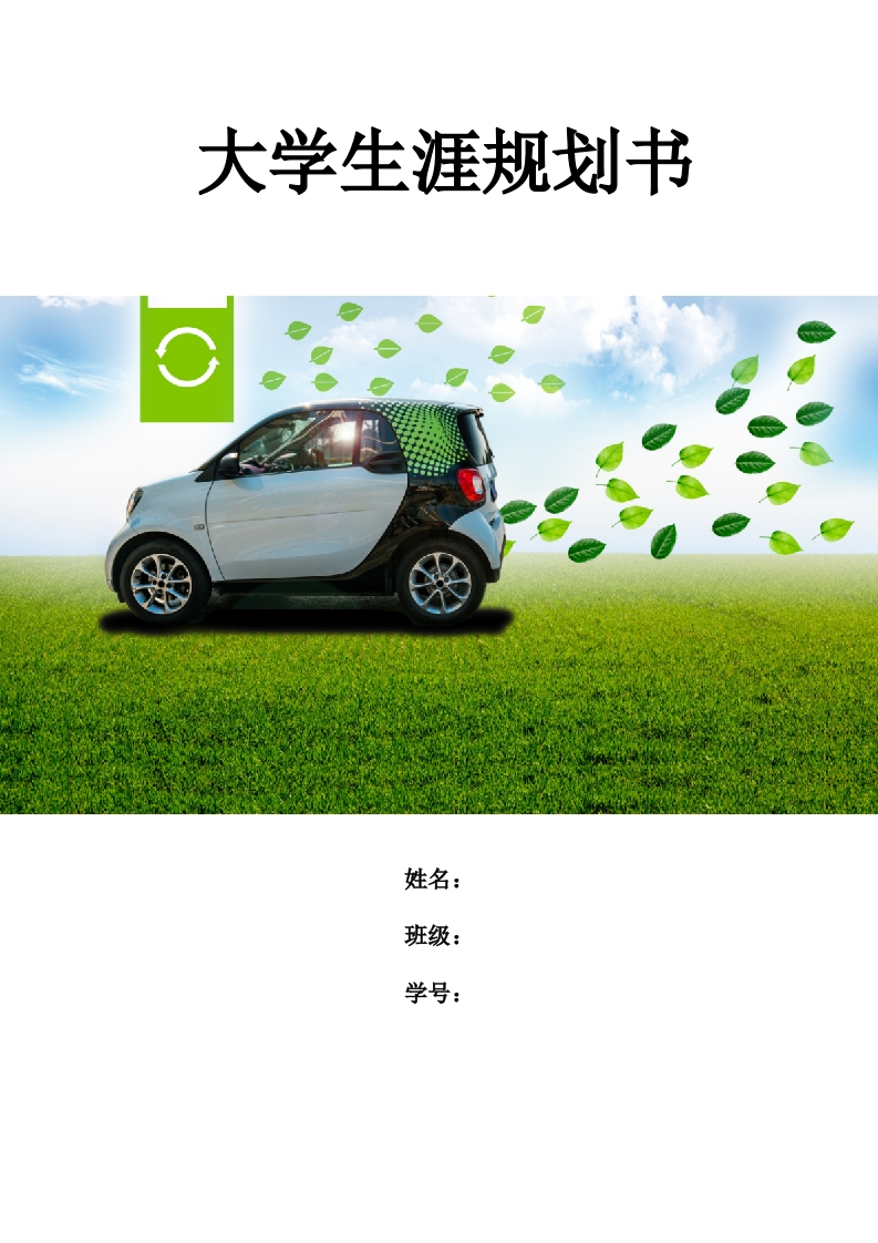 15页8200字新能源汽车技术职业生涯规划书-学习资源网 - 分享优质学习资料