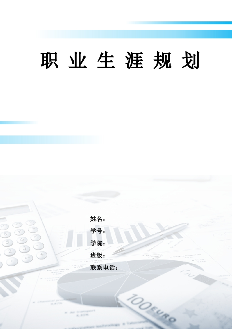 17页6200字会计学职业生涯规划书