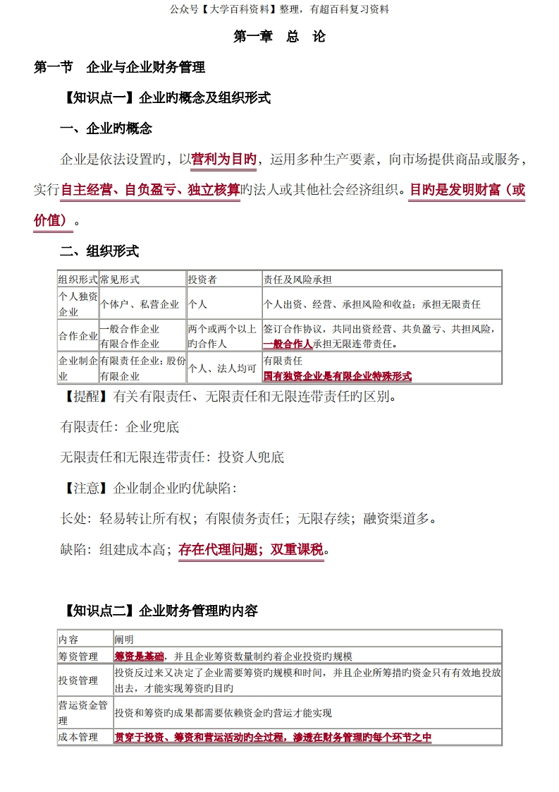 2022年中级会计财务管理知识点-学习资源网 - 学习助手专注分享优质学习资源
