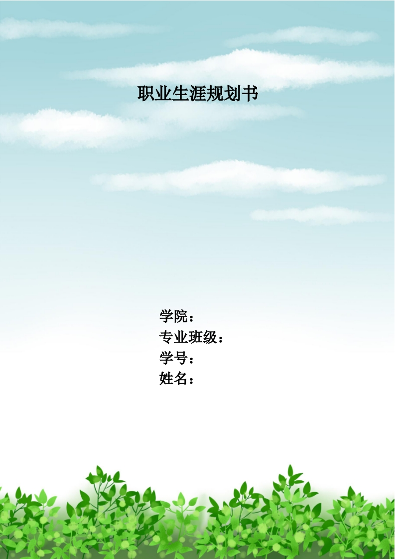 8页2700字新媒体专业职业生涯规划书