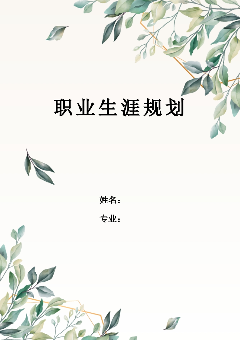 8页2800字电子商务职业生涯规划书