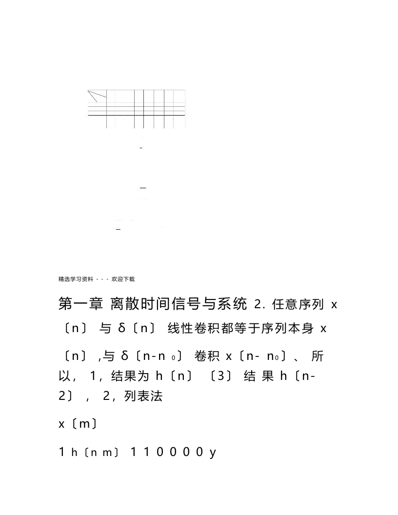 【数字信号处理教程】程佩青课后题答案【精华版