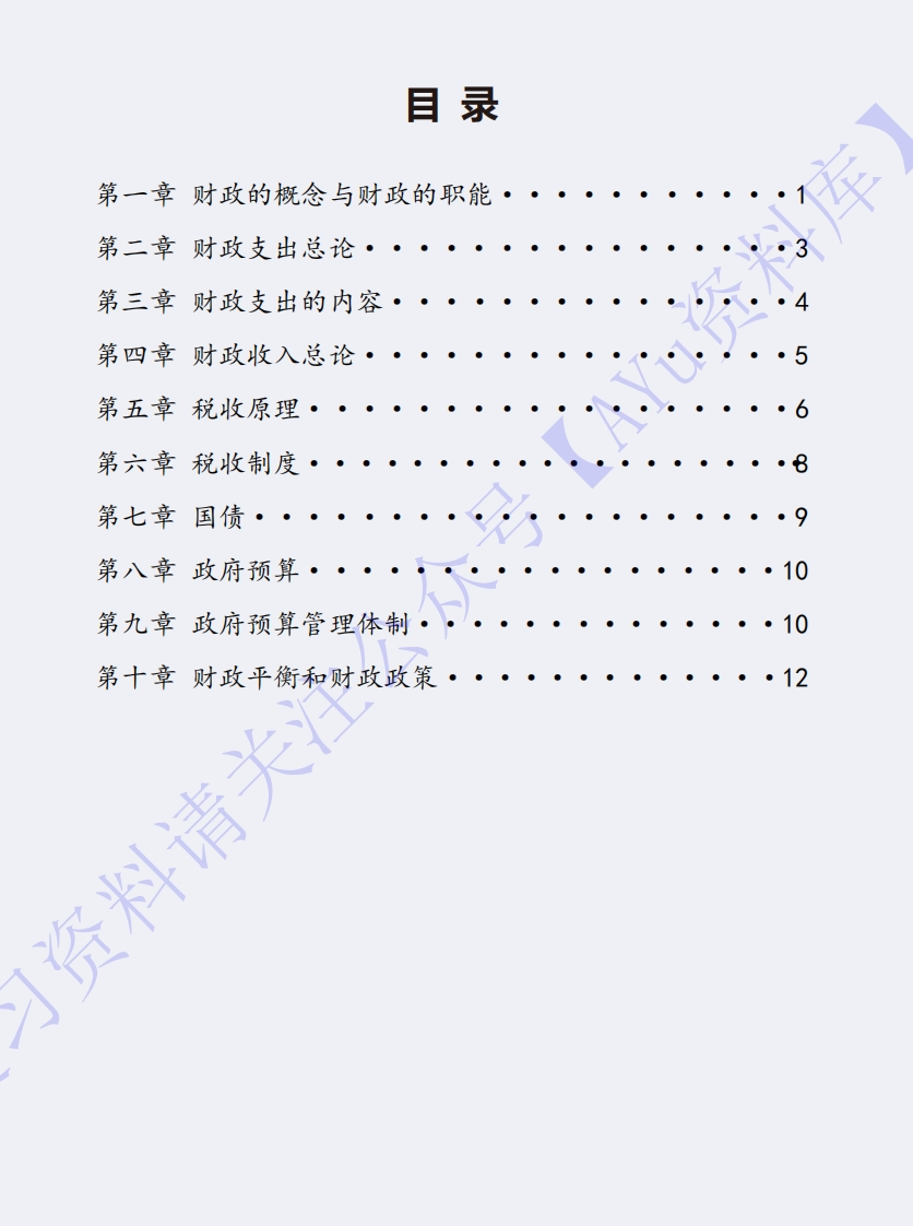 【章节知识简答题】00060财政学1-学习资源网 - 分享优质学习资料