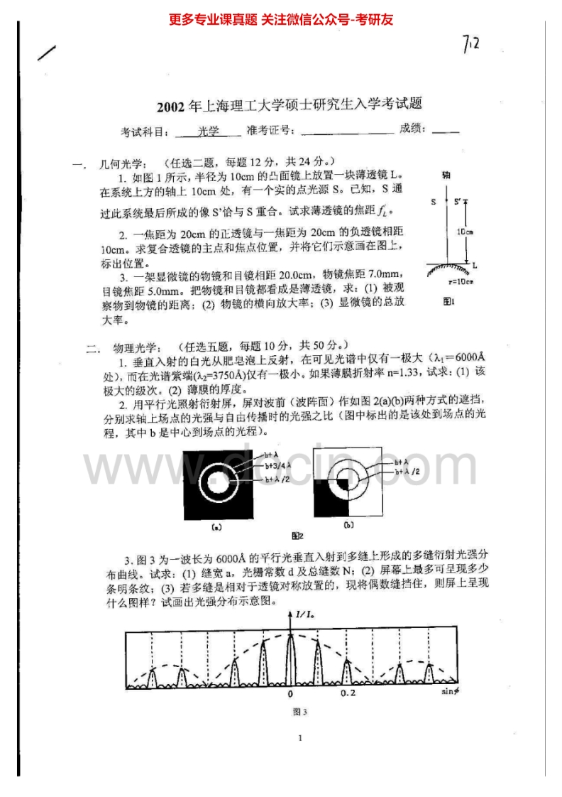 上海理工大学619光学2002-2005考研真题汇编.Image.Marked