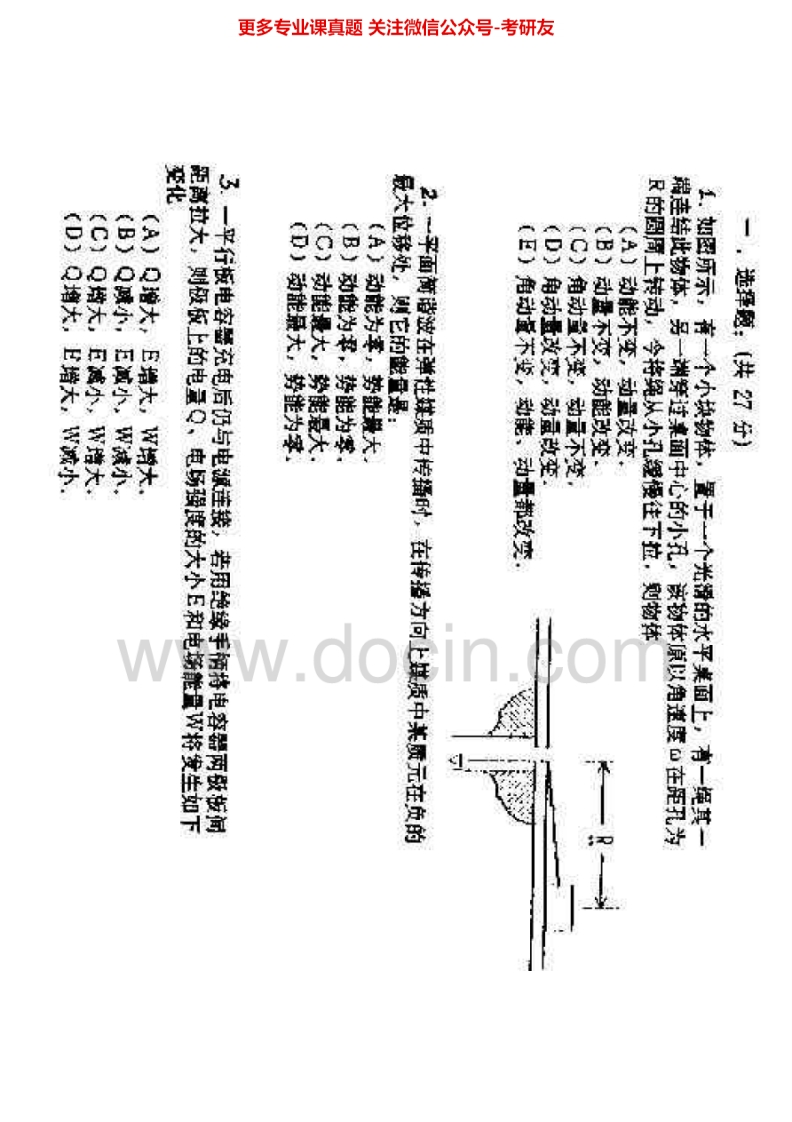 北京邮电大学物理学1998-2012考研真题汇编.Image.Marked-学习资源网 - 分享优质学习资料