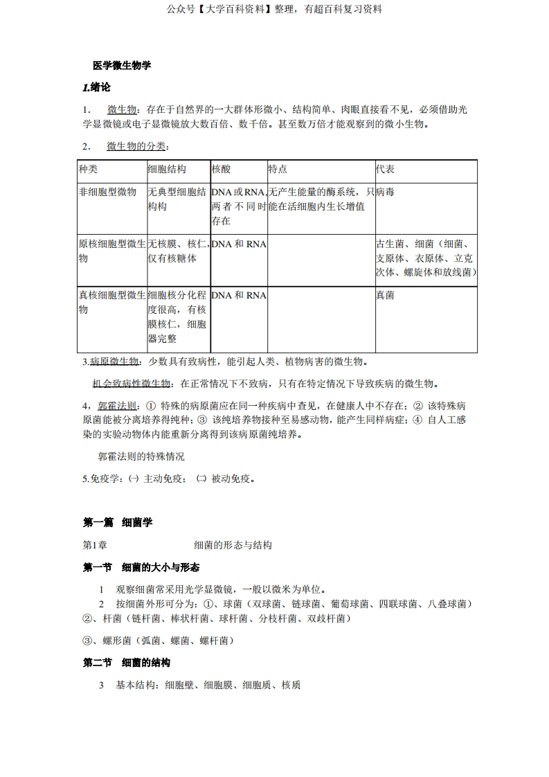 医学微生物学(详细)