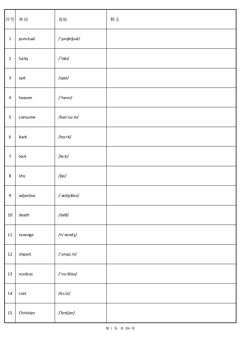 大学英语四级词汇-乱序版-英译汉-学习资源网 - 分享优质学习资料
