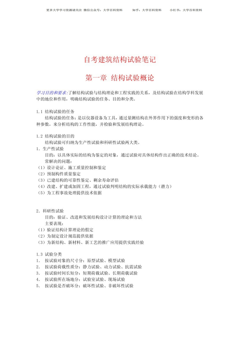 建筑结构重点笔记