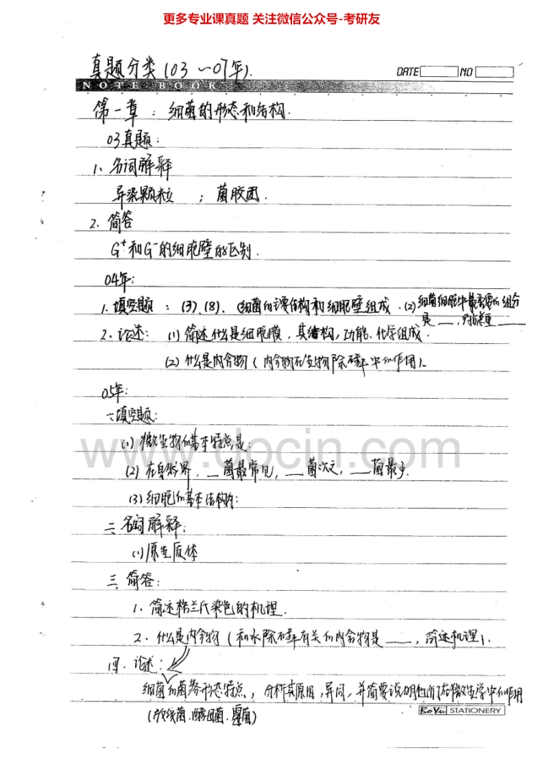 清华大学环境微生物学历年真题2003-2007、2012考研真题汇编.Image.Marked