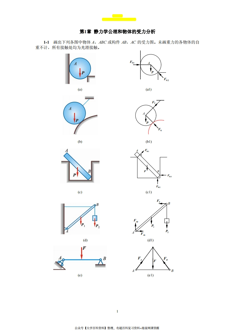 理论力学（第七版）课后题答案