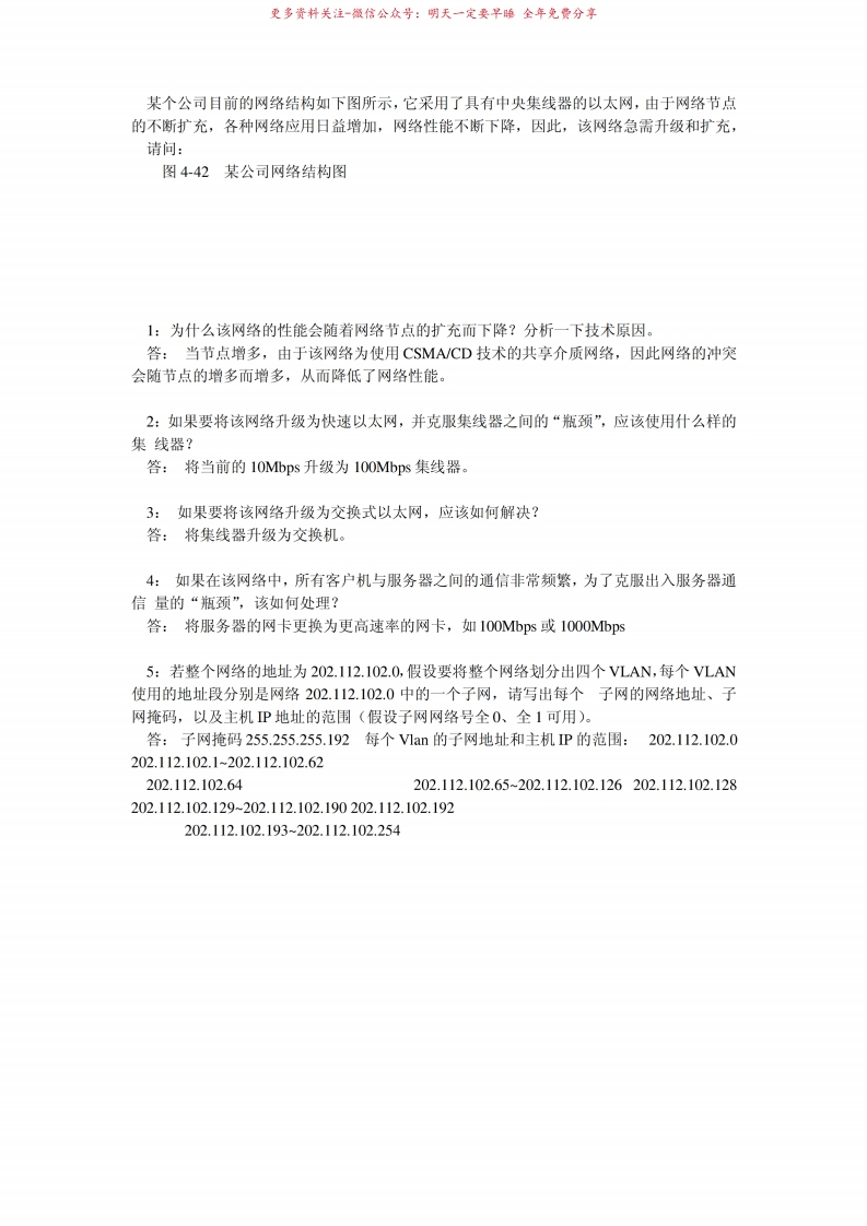 网络工程导论作业-学习资源网 - 学习助手专注分享优质学习资源